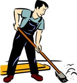 Clean 'n Scrub puts the power in sweeping