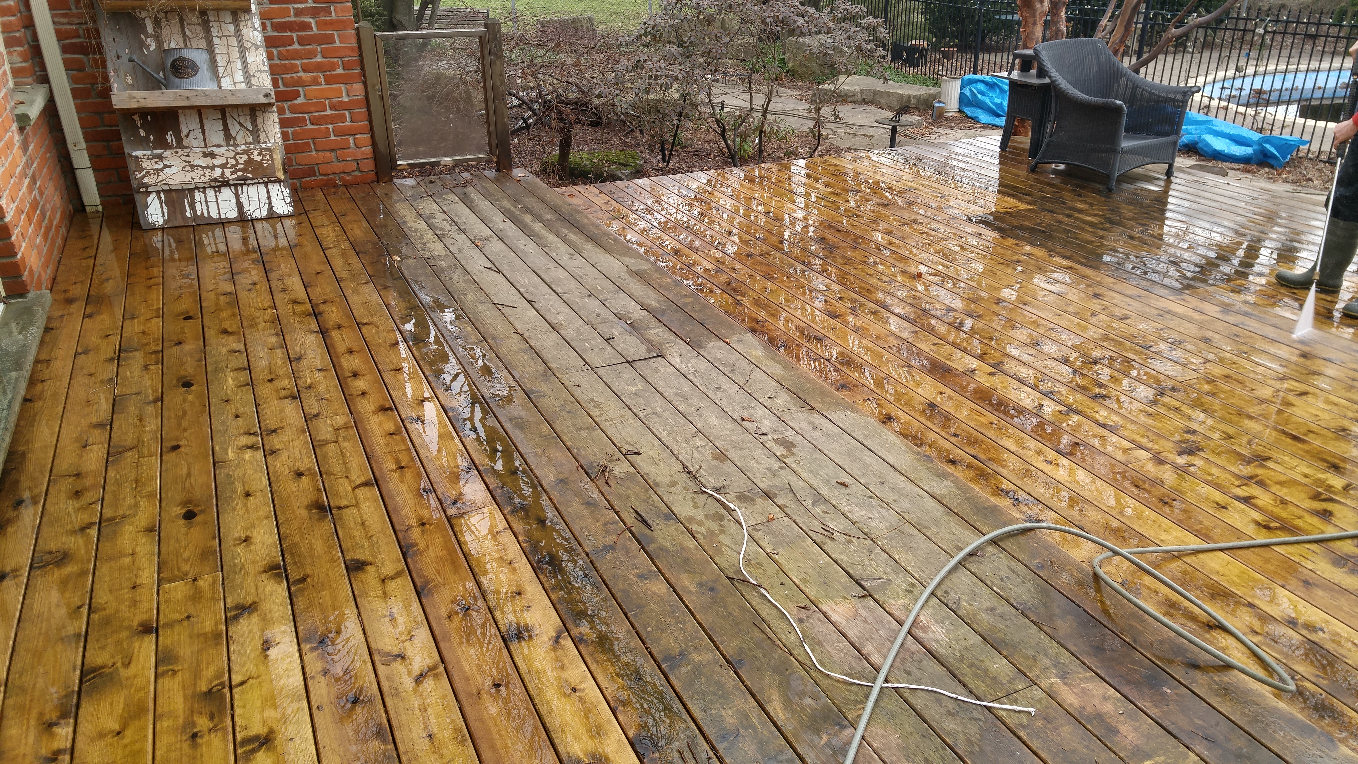 Deck before and after
